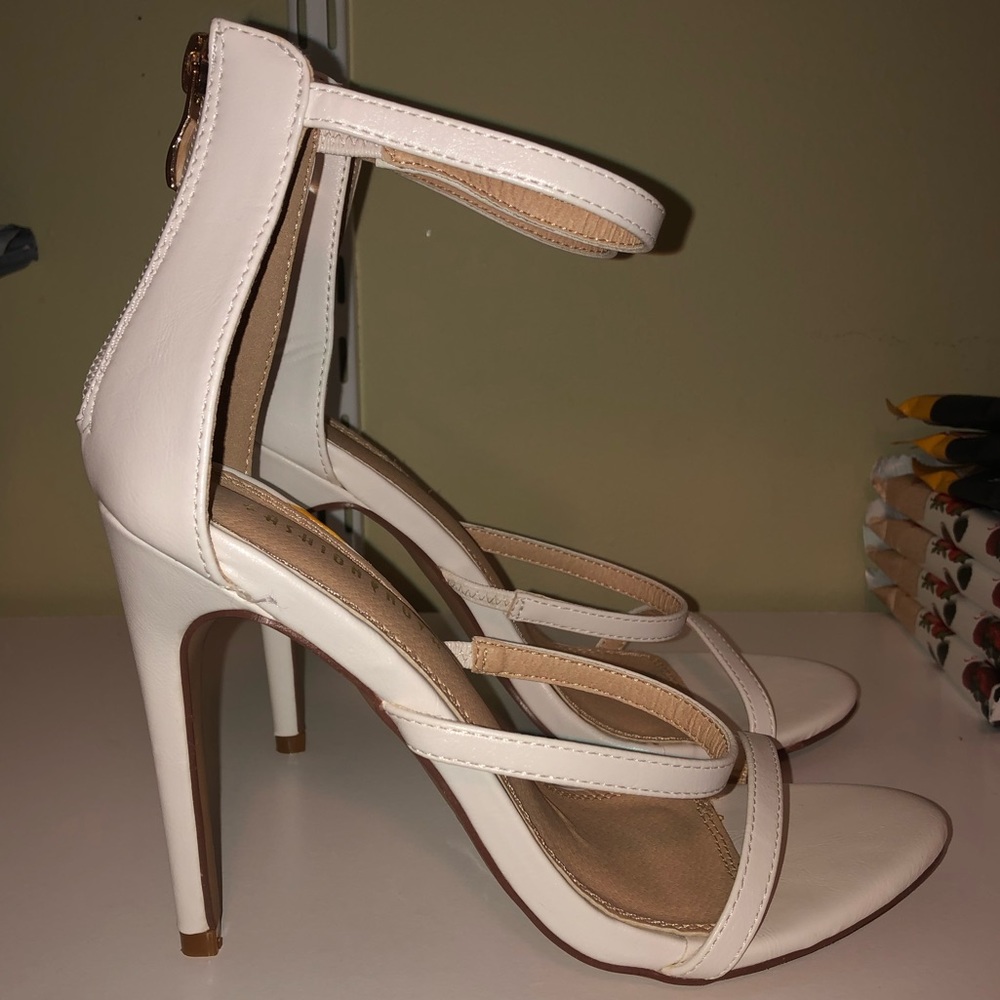 White Strappy High Heels *Brand New*